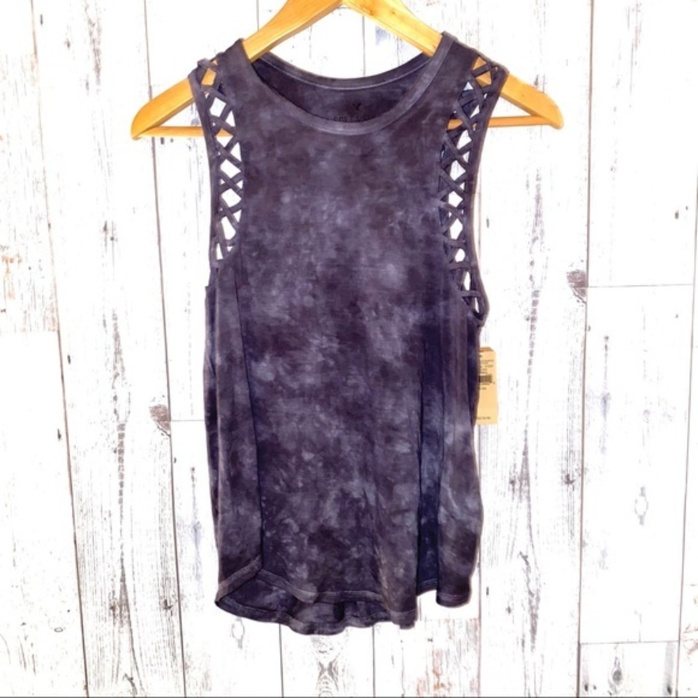 - tie dye American eagle tank soft sexy XS NEW